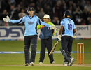 Ollie Rayner added to his five-wicket haul by hitting the winning runs against Somerset, Sussex v Somerset, Friends Life t20, Hove, June 14 2011
