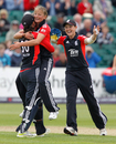Danielle Wyatt took three quick wickets to hasten Australia's demise, England Women v Australia Women, Bristol, NatWest Women's T20 Quadrangular Series, June 25, 2011