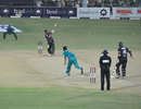 Asif Hussain hits a six off Mohammad Rameez, Faisalabad v Rawalpindi, Faysal Bank Super Eight T20 Cup, Faisalabad, June 26, 2011 