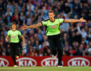 Chris Tremlett celebrates another wicket during his 4 for 16, Surrey v Hampshire, Friends Life t20, The Oval, July 8, 2011