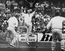 Max Walker celebrates the wicket of Derek Underwood, Australia v England, 6th Test, Melbourne, 3rd day, February 10, 1975