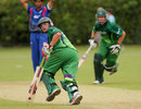 Adam Coughlan takes a run during his knock of 49, Ireland v USA, Under-19 World Cup Qualifier, Dublin, July 28, 2011