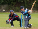 Sam Page hits out during his cameo of 28, Nepal v Scotland, Under-19 World Cup Qualifier, Dublin, July 29, 2011
