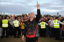 Paul Nixon celebrates Leicestershire's stunning win, Leicestershire v Kent, Friends Life t20, 1st Quarter Final, Grace Road 
