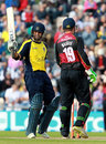 Neil McKenzie celebrates his half-century, Hampshire v Durham, Friends Life t20, 3rd Quarter-Final, Rose Bowl, August 7 2011
