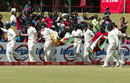 Zimbabwe run a lap of honour, Bangladesh v Zimbabwe, only Test, Harare, 5th day, August 8, 2011