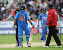 James Anderson gets in Suresh Raina's face, England v India, 1st ODI, Chester-le-Street, September 3, 2011