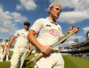 Rory Hamilton-Brown leads off Surrey after their victory, Surrey v Derbyshire, County Championship, Division Two, The Oval, September 14, 2011