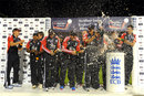England celebrate winning the one-day series, England v India, 5th ODI, Cardiff, September 16, 2011
