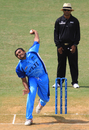 Mohammad Khan in full flow, Fiji v Guernsey, World Cricket League Division Six, Kuala Lumpur, September 18 2011