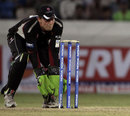 Steve Snell behind the stumps for Somerset, Auckland v Somerset, CLT20 qualifier, Hyderabad, September 20, 2011