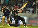 Nick Compton pulls towards long leg, Kolkata Knight Riders v Somerset, Champions League T20, Hyderabad, September 25, 2011