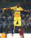Dwayne Bravo took 2 for 23 and scored 46 off 25 balls, Chennai Super Kings v Cape Cobras, Champions League Twenty20, September 28, 2011