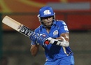 Sarul Kanwar prepares to pull, Mumbai Indians v Cape Cobras, Champions League Twenty20, Bangalore, September 30, 2011
