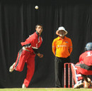 Seren Waters bowling, Nairobi Buffaloes v Kongonis, East African Cup, Nairobi, October 2, 2011 