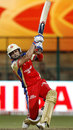 Virat Kohli smashes one down the ground, RCB v NSW, 1st semi-final, CLT20, Bangalore, October 7, 2011