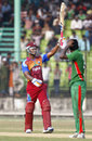 Marlon Samuels celebrates his century, BCB XI v West Indians, Twenty20, Fatullah, October 9, 2011