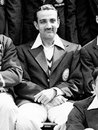 Vijay Merchant poses for a team photo with the rest of the India squad, England v India, 1st Test, Lord's, 2nd day, June 24, 1946