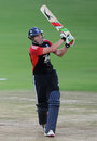 Jonny Bairstow launches away another boundary, Hyderabad XI v England XI, Tour Match, Hyderabad, October 11 2011