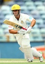 Liam Davis sets off for a run during his century, Western Australia v Tasmania, Sheffield Shield, day two, Perth, October 12