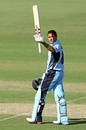Usman Khawaja celebrates his century, South Australia v New South Wales, Ryobi Cup, Adelaide, October 15, 2011