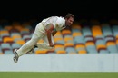 Ryan Harris follows through, Queensland v Tasmania, Sheffield Shield, day two, October 26 2011