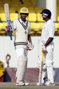 Hemang Badani acknowledges the applause on getting to fifty, Tamil Nadu v Haryana, Ranji Trophy Elite 2011-12, Chennai, November 12, 2011