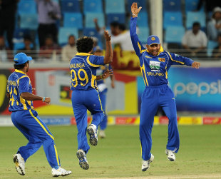 Lasith Malinga took 3 for 36 to help Sri Lanka beat Pakistan in Dubai