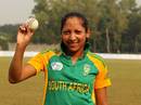 Shabnim Ismal grabbed a career-best 6 for 10, South Africa v Netherlands, women's ODI, Savar, ICC Women's World Cup Qualifier, November 18, 2011 