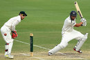 Ross Taylor cuts during his 138, Australia A v New Zealanders, Brisbane, Day 4, November 27, 2011 