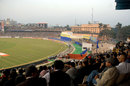 Renovation works goes on in the stands for the World Cup, India v Sri Lanka, 4th ODI, December 24, 2009