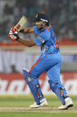 Rohit Sharma plays a cross-batted shot, India v West Indies, 2nd ODI, Visakhapatnam, December 2, 2011