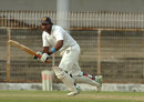 Arjun Yadav plays one to the on side, Vidarbha v Hyderabad, Ranji Trophy Plate League, 1st semi-final, Nagpur, 3rd day, December 23, 2011 