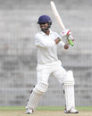 Madhya Pradesh's Zafar Ali cuts during his 98, Tamil Nadu v Madhya Pradesh, Ranji Trophy Elite, Chennai, 3rd day, December 23, 2011