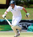 Dean Elgar takes off for a run, South Africa A v Australia, 1st day, Potchefstroom, November 1, 2011