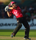 Nic Maddinson plays an upper-cut during his 68, Hobart Hurricanes v Sydney Sixers, 2nd semi-final, BBL 2011-12, Hobart, January 22, 2012 