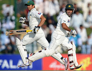 Asad Shafiq and Azhar Ali resisted for Pakistan on the third afternoon in Abu Dhabi after England made early inroads