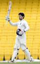 Naman Ojha celebrates his century, South Zone v Central Zone, Duleep Trophy 2011-12 semi-final, 3rd day, February 6, 2012