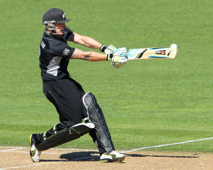 Brendon McCullum plundered 119 off 88 balls as New Zealand exceeded 370 for the second time running against Zimbabwe