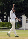 Ryan Austin claimed a ten-wicket match haul, Combined Campuses and Colleges v Leeward Islands, Regional Four Day Competition, Three Ws Oval, Bridgetown, Barbados, February 11, 2012