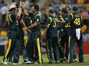 Ben Hilfenhaus led Australia's charge with a five-for, Australia v India, CB Series, Brisbane, February 19, 2012