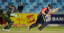 Eoin Morgan made 15 before being trapped lbw by Saeed Ajmal, Pakistan v England, 4th ODI, Dubai, February 21, 2012