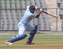 Wasim Jaffer scores through the off side during his century, Mumbai v Gujarat, Vijay Hazare Trophy, Wankhede Stadium, Mumbai, February 23, 2012