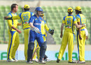 Sean Ervine (far left) is congratulated on dismissing Niall O'Brien, Khulna Royal Bengals v Duronto Rajshahi, Bangladesh Premier League 2012, Mirpur, February 26, 2012 