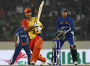 Azhar Mahmood top scored for Dhaka Gladiators with 65, Dhaka Gladiators v Khulna Royal Bengals, BPL, 2nd semi-final, Mirpur, February 28, 2012