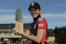 Charlotte Edwards hold the ODI series trophy, which England won 3-0, New Zealand Women v England Women, 3rd ODI Christchurch, March, 5, 2012