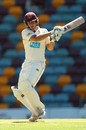 Joe Burns pulls during his century, Queensland v South Australia, Sheffield Shield, Brisbane, 2nd day, March 9, 2012