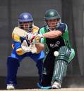 Gary Wilson shapes up to sweep, Namibia v Ireland, ICC World Twenty20 Qualifier, Dubai, March 13, 2012