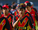 Papua New Guinea celebrate victory against Nepal, Nepal v Papua New Guinea, ICC World Twenty20 Qualifiers, March 15, 2012