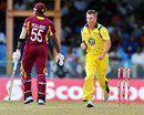 Xavier Doherty ran through West Indies' middle order, West Indies v Australia, 1st ODI, St Vincent, March 16, 2012